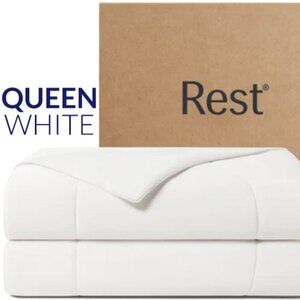 REST® Evercool® Cooling Comforter, QUEEN/FULL, Hot Sleepers Blanket  WHITE